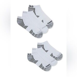 Reebok Men's Pro Series No Show Socks, 6-Pack